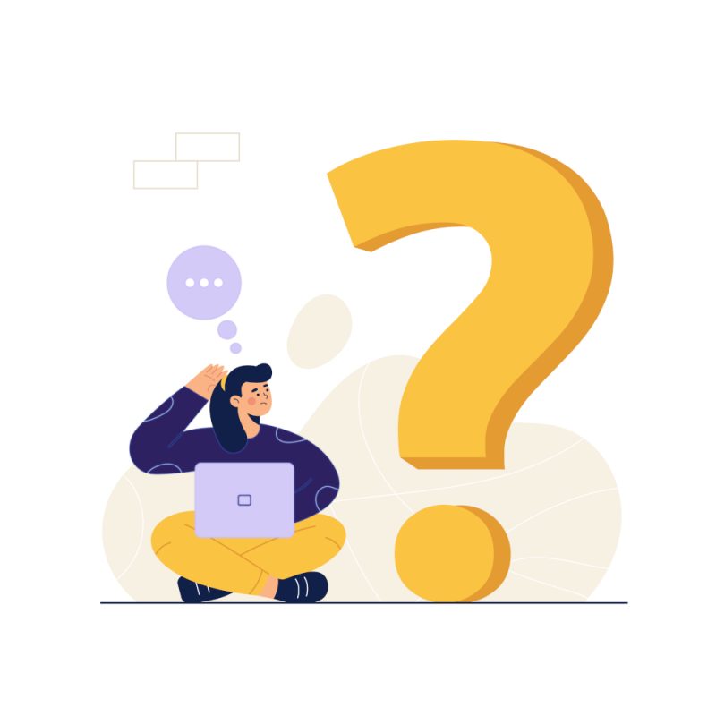 No idea, has questions, answers, search engines, internet, has answers, everything, confused, computers, laptops, people, career, occupation, happy, leisure, lifestyle, character, person, woman, female, pose, acting, posture, gesture, vector, illustration, flat, design, cartoon, clipart, drawin